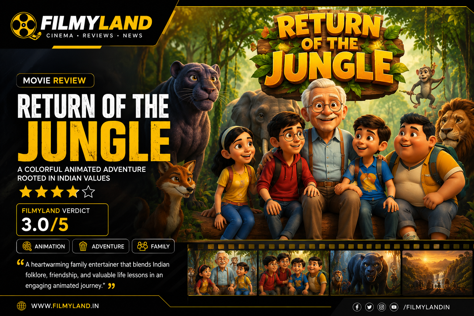 Return Of The Jungle Review: A Colorful Family Entertainer Rooted in Indian Values